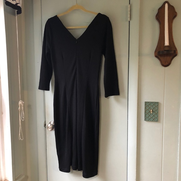 Banana Republic Dress Black Size 12 NEW Wool Blend - Picture 5 of 7